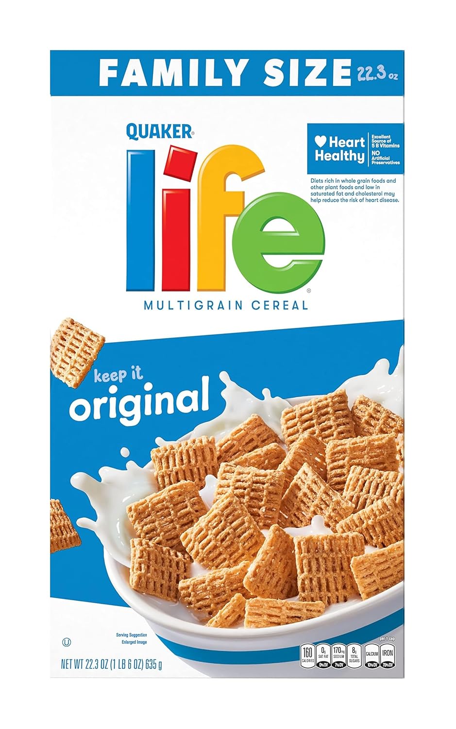 Quaker Life Original Cereal, 22.3OZ Box
