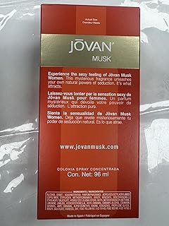 Jovan Musk Women Cologne Concentrate Spray by Jovan, 3.25 Ounce (Pack of 2)