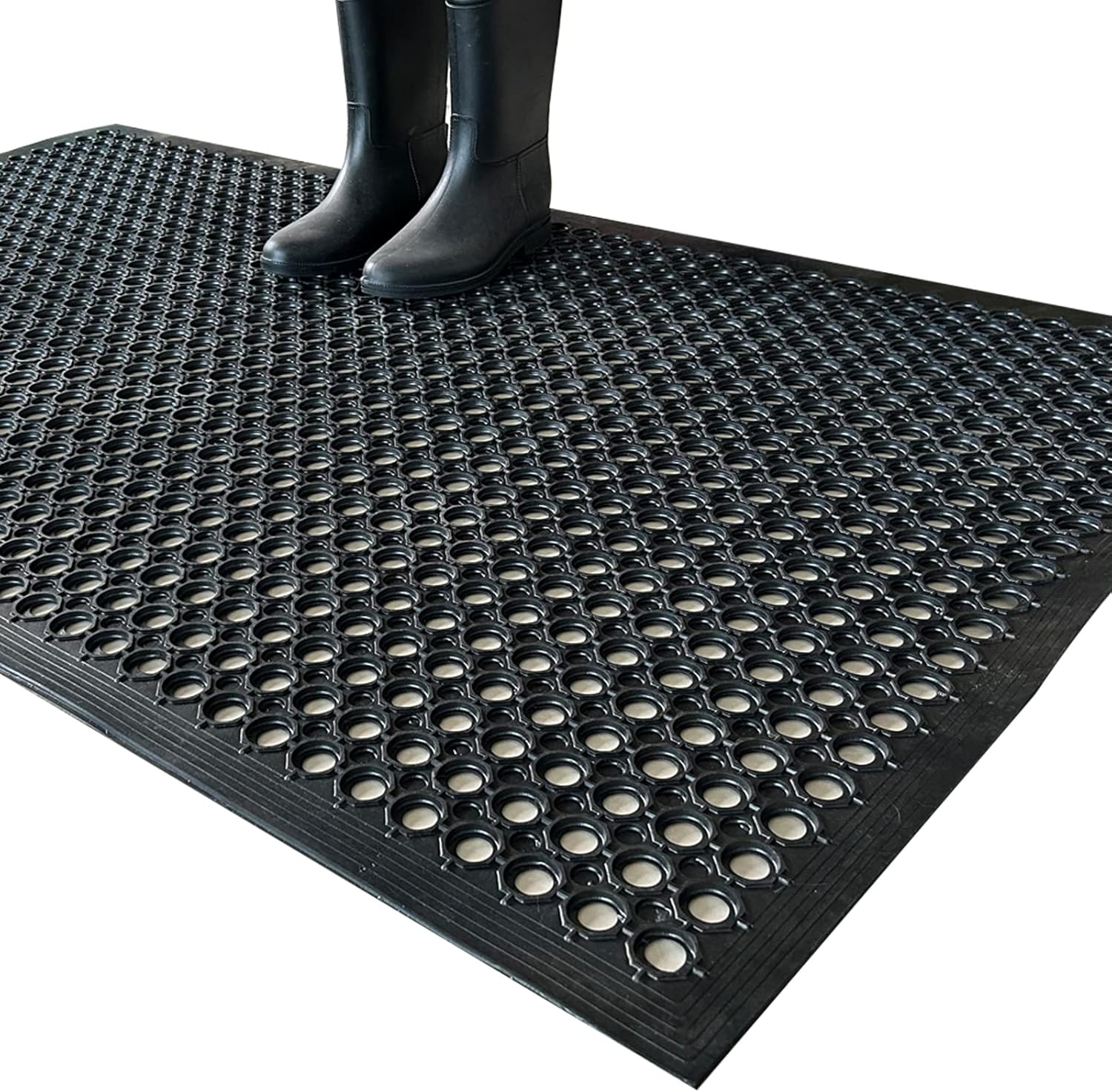 Outside Rubber Floor Mats Anti Slip Commercial Resturant Drainage Mat