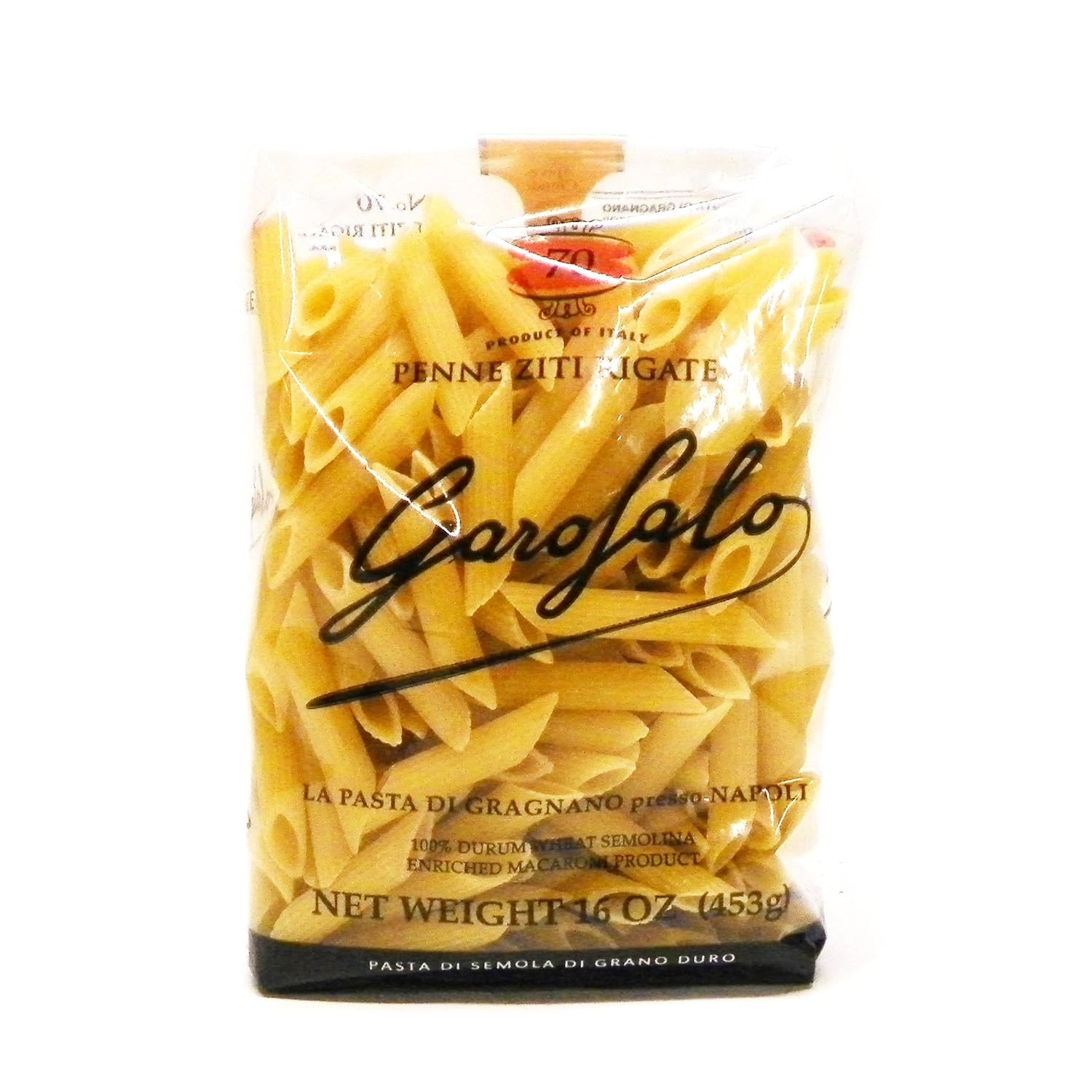 Garofalo - Premium Durum Wheat Semolina Penne Rigate Pasta, Italian Made, Bronze-Drawn, Al-Dente, One-Ingredient Pasta (4 pack)