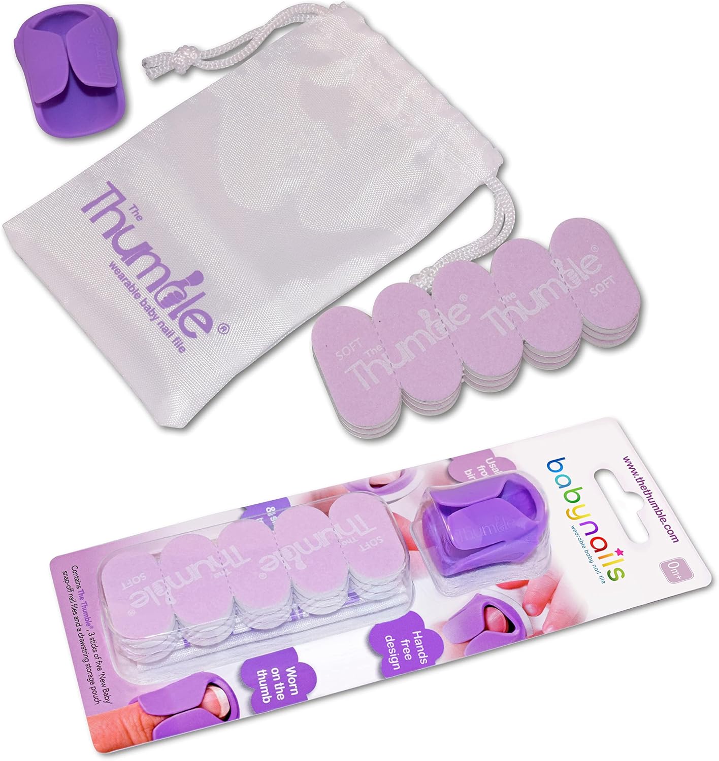 Baby Nails™ - The Wearable Baby Nail File I New Baby Standard Pack - Baby Nail Care Set for Newborn’s (0 Months+)