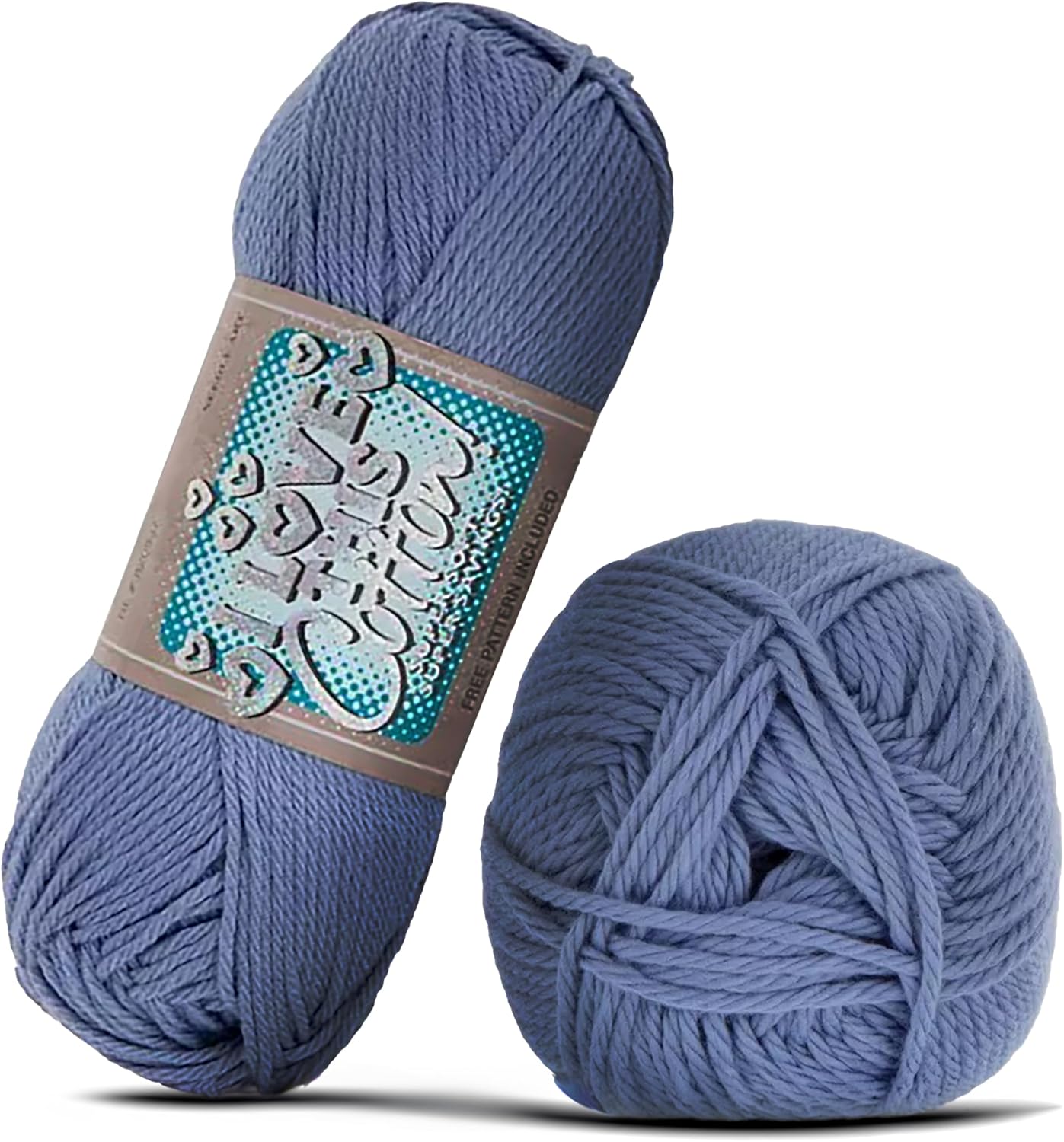 I Love This Cotton Medium Yarn for Crocheting & Knitting – Soft Yarn Skein – 180 Yards of 100% Cotton Yarn for Crocheting Blankets, Hats, & More – DIY Handcrafting Accessories