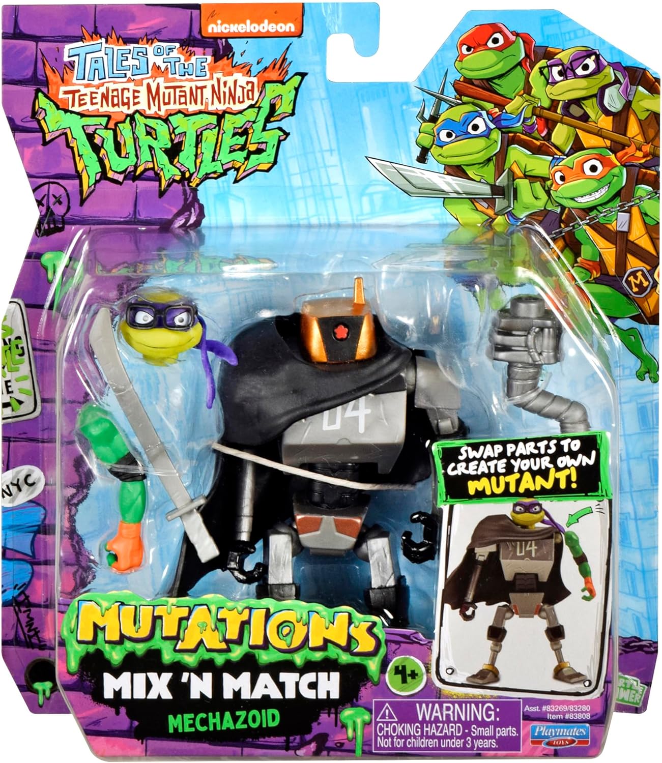 Teenage Mutant Ninja Turtles: Mutations Mix and Match 4.5-Inch Mechazoid