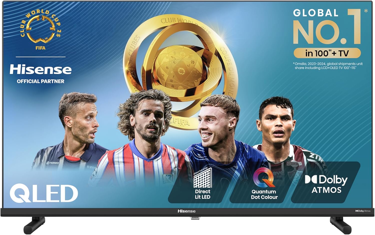 Hisense 32 inch Full HD QLED Smart TV 32A5NQTUK - Quantum Dot Colour, Natural Enhancer,HDR & HLG-Dolby Atoms, HDMI, Share to TV, and Youtube, Freeview Play, Netflix and Disney+ (2024 Model)