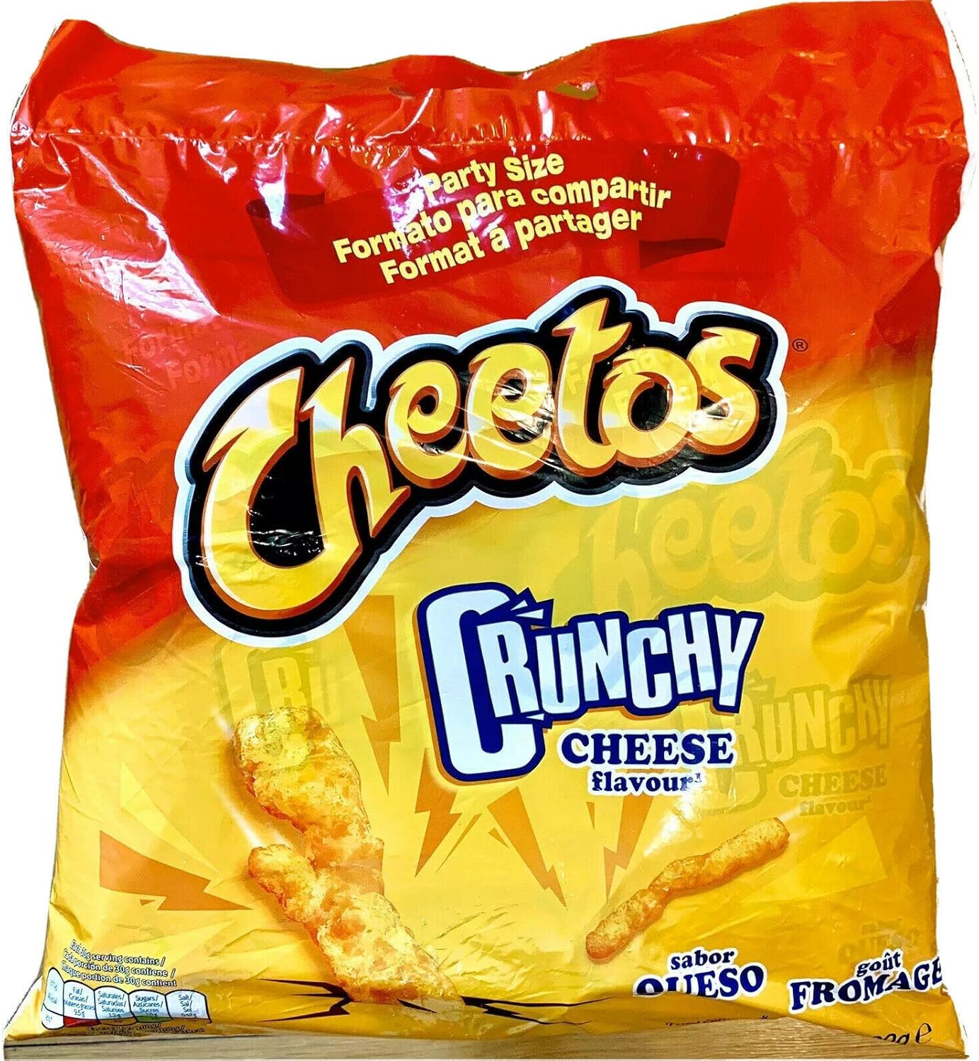 Walkers Cheetos Crunchy Cheese Crisps Fried Corn Snacks Chips, 400 g, Pack of 2