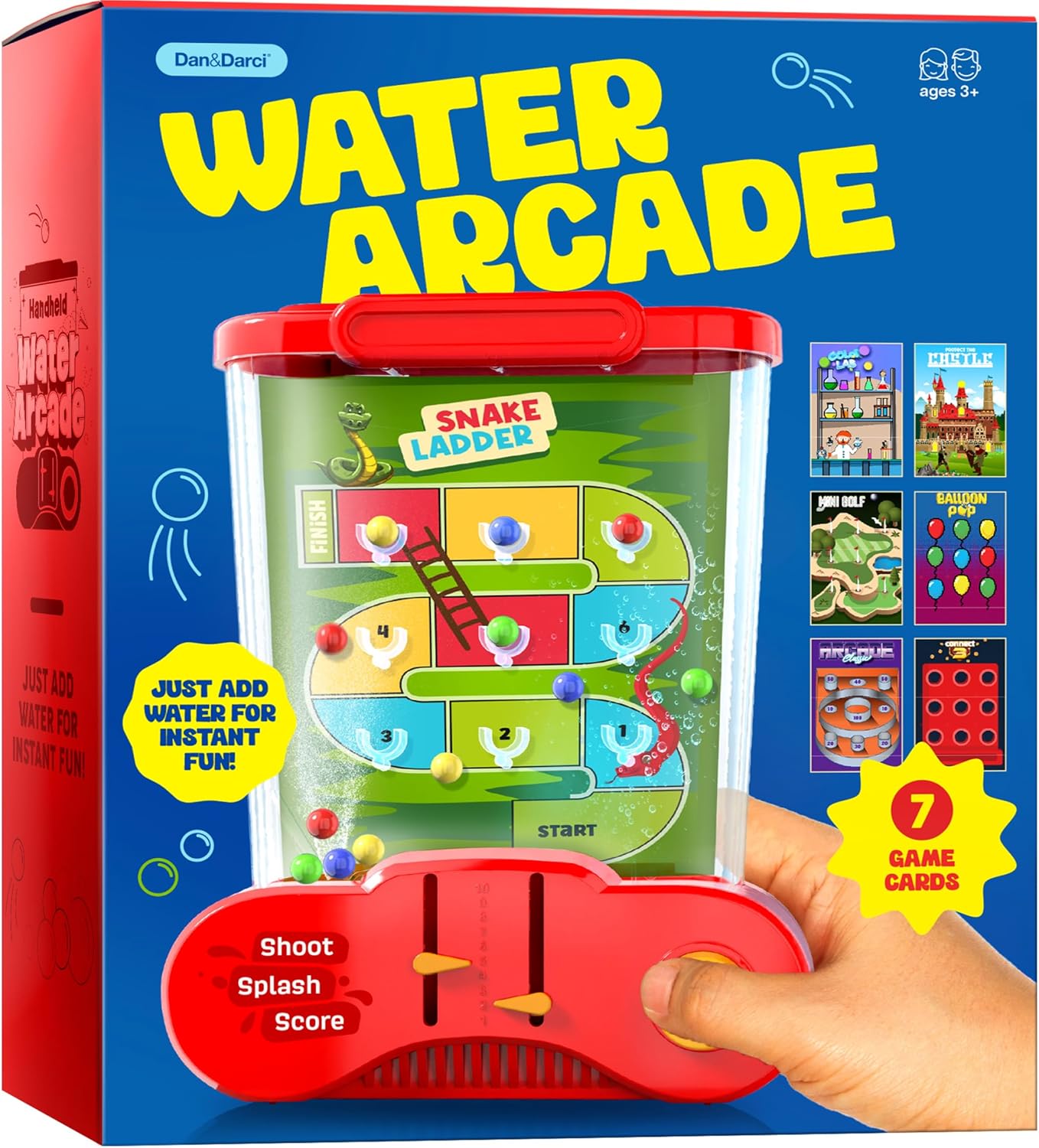 Handheld Water Game for Kids - Retro Car Games - 4 Year Old Boy Gift - Road Trip Activities Essentials - Birthday Gifts for 3 4 5 6 7 8 9 Year Old Boys - Vintage Girls & Boys Toys 4-6, 5-7, 6-8 Years