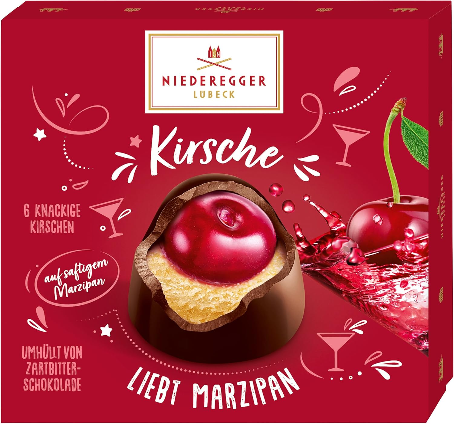 Niederegger Marzipan with Kirsch Cherry 108g