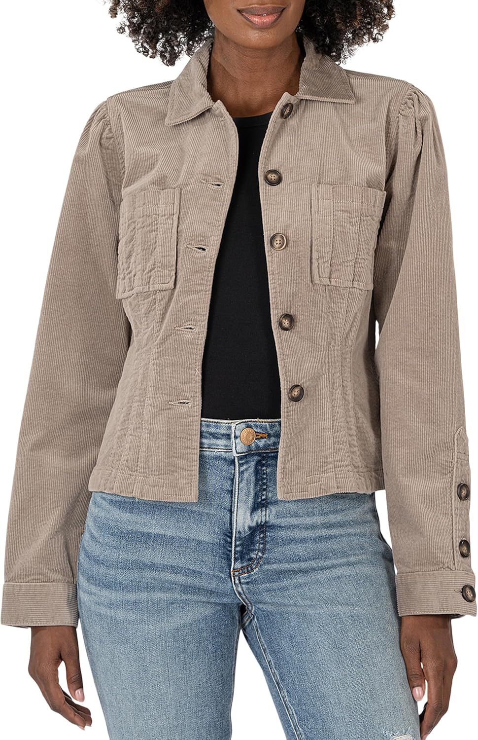 KUT from the Kloth Women's Kyra-Corduroy Jacket with Buttons