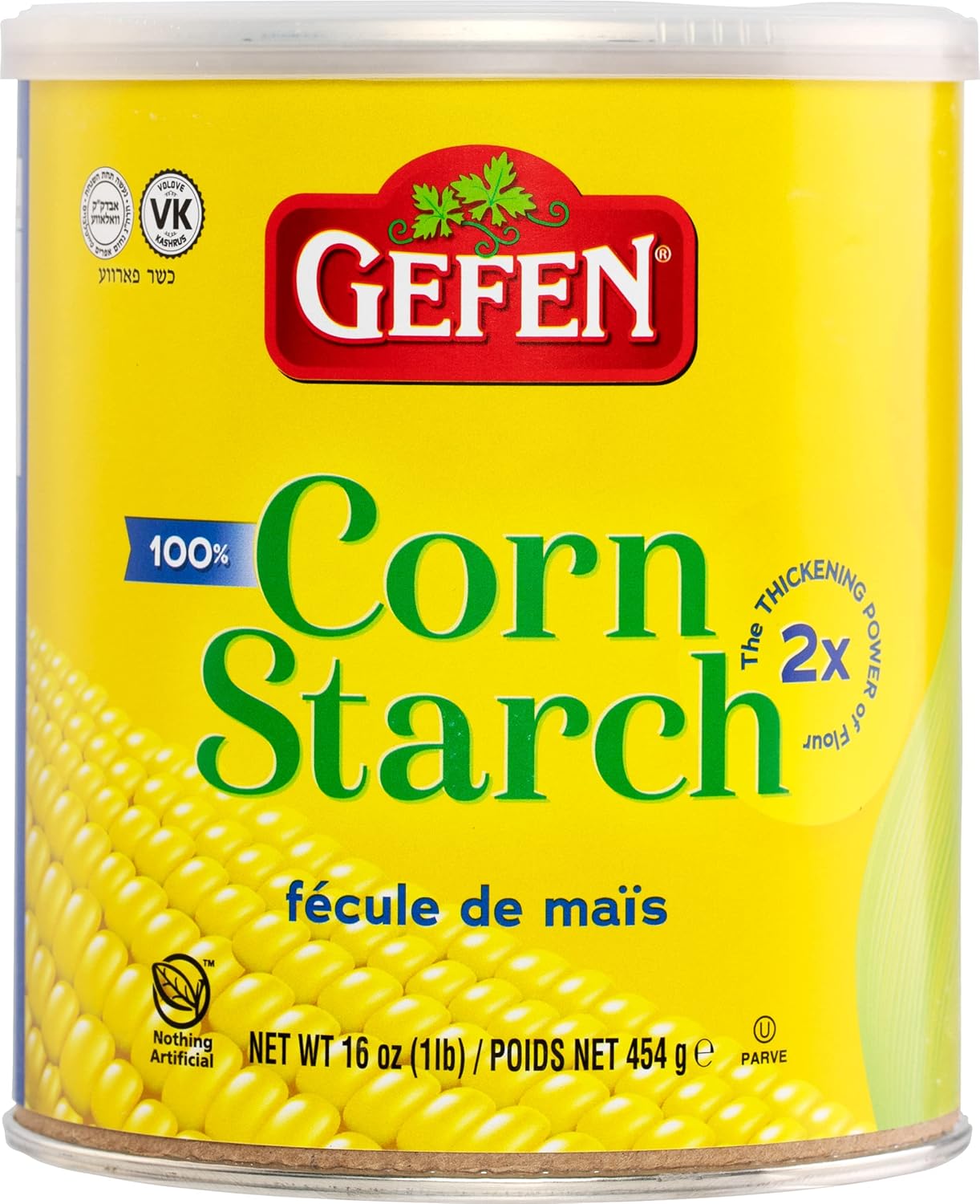 Gefen Corn Starch 450g, Resealable Container