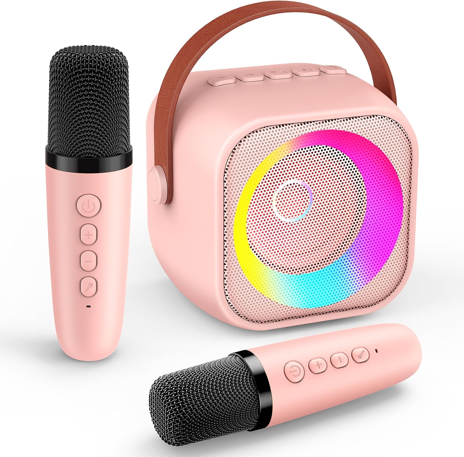 3-12 Year Old Girls Gifts, Easter Gifts for Kids Karaoke Machine 2 Microphones Sing Girls Birthday Presents Girls Kids Toys Age 3-9 Gifts for 3-12 Year Olds Girls Toys for 3-9 Year Old Gifts Teenage