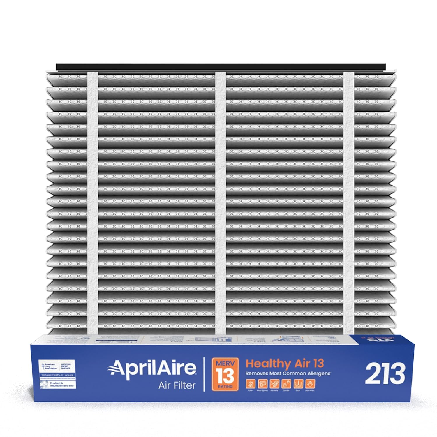 AprilAire 213 Replacement Filter for AprilAire Whole House Air Purifiers - MERV 13, Healthy Home Allergy, 20x25x4 Air Filter (Pack of 4)