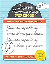 Cursive Handwriting Workbook for Teens and Young Adults