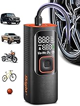 Tire Inflator Portable Air Compressor - Powerful 150PSI & 2X Faster, Accurate Pressure LCD Display, Cordless Easy Operation - Portable Air Pump for Car, Motorcycle, E-Bike, Ball