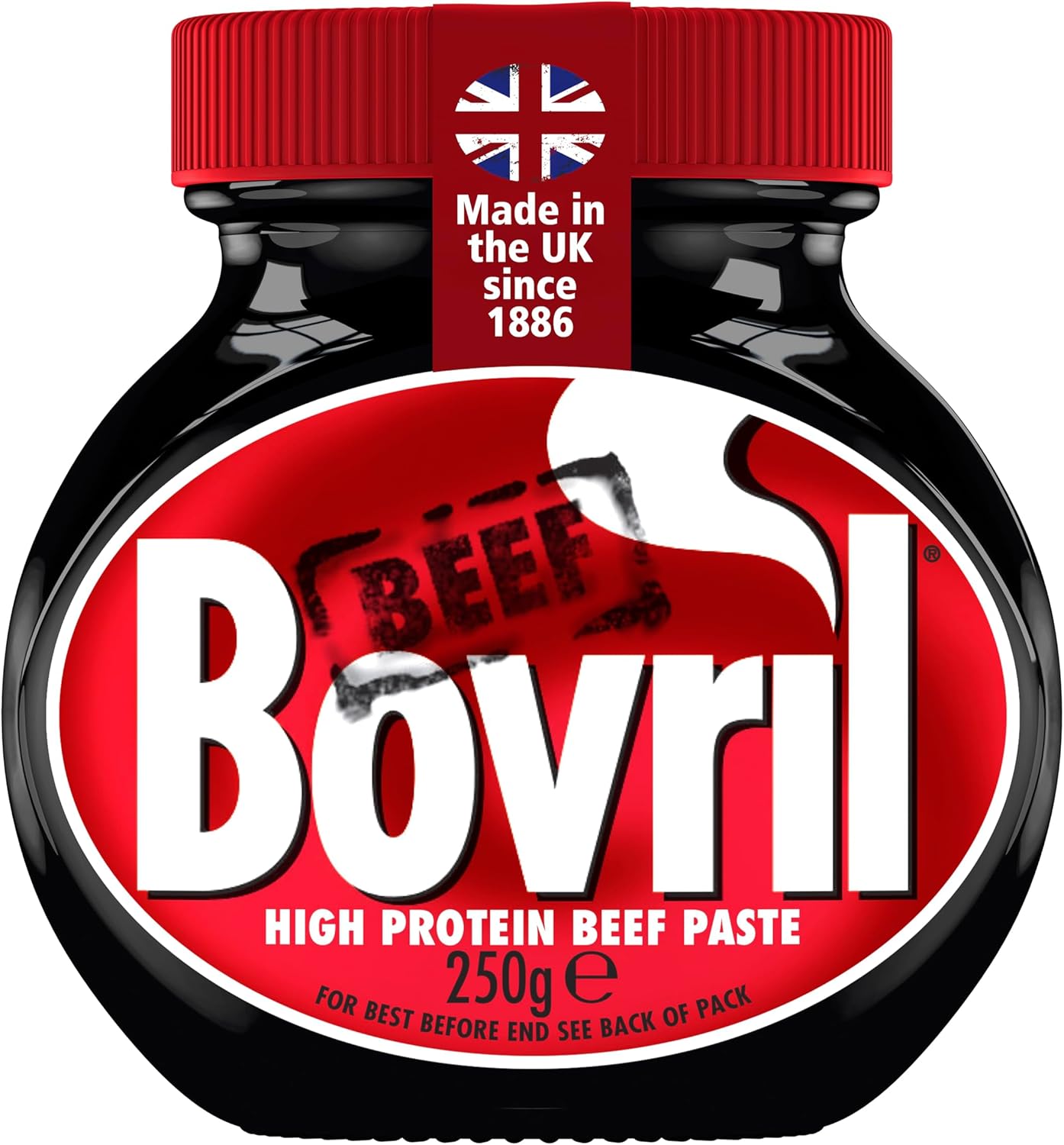 Bovril Beef & Yeast Extract Paste high in protein for a powerful meaty kick 250 g