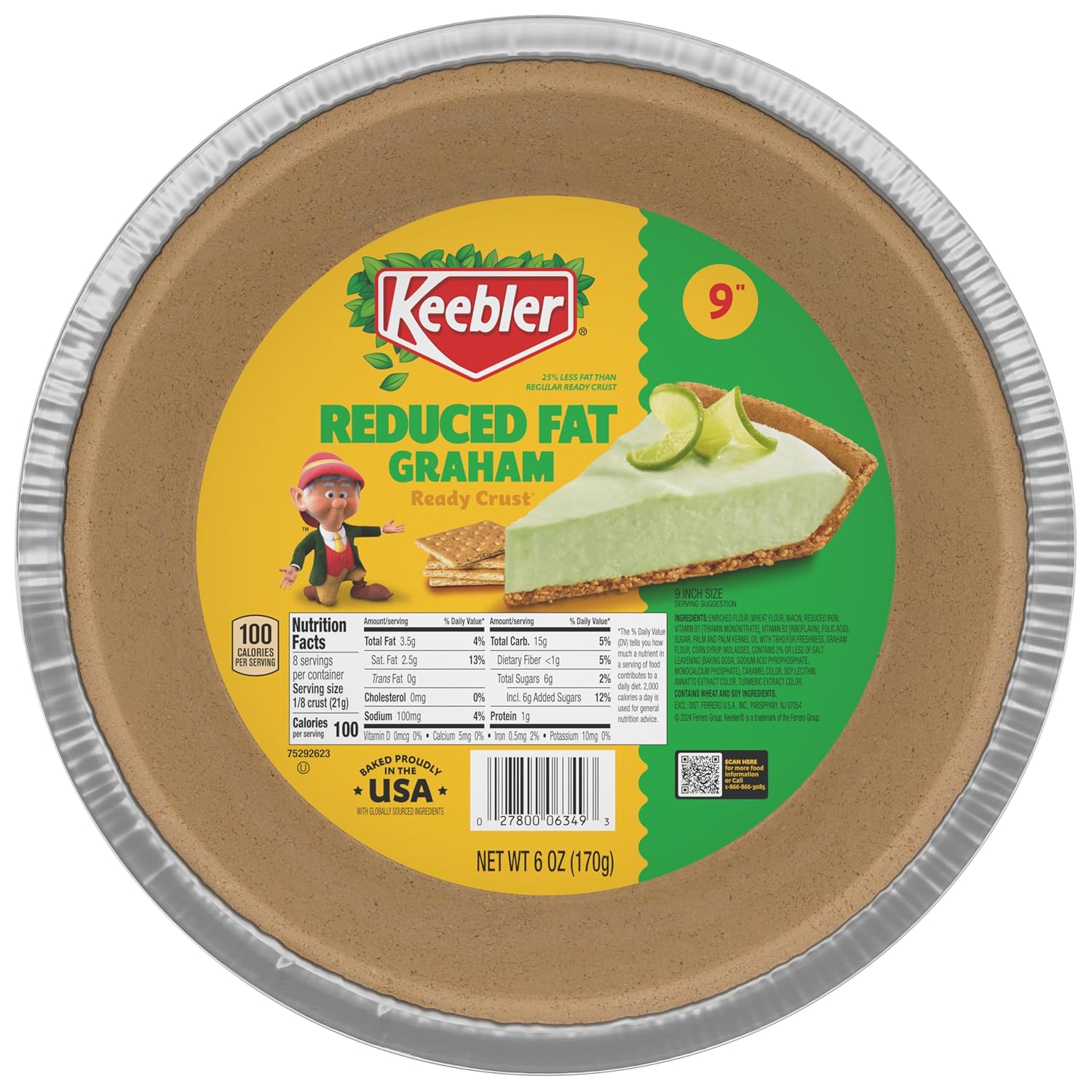 Keebler Ready Crust , 6 Ounce (Pack of 12)