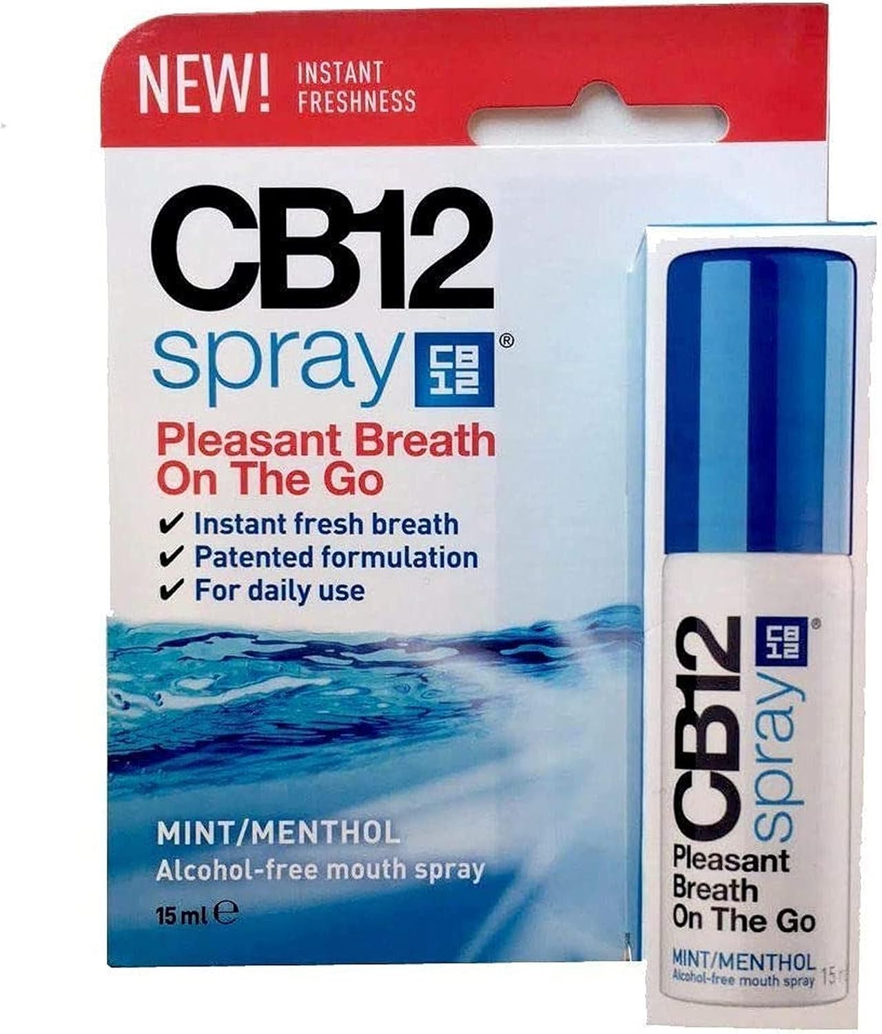 5 x CB12 Spray 15 ml for Fresh Breath Without Alcohol