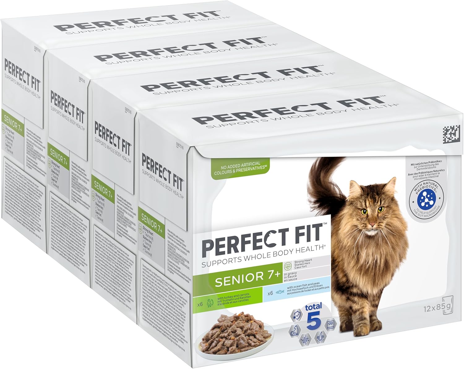 Perfect Fit Senior 7+ - Wet Cat Food - Pouches Mixed Selection - 48 x 85 g