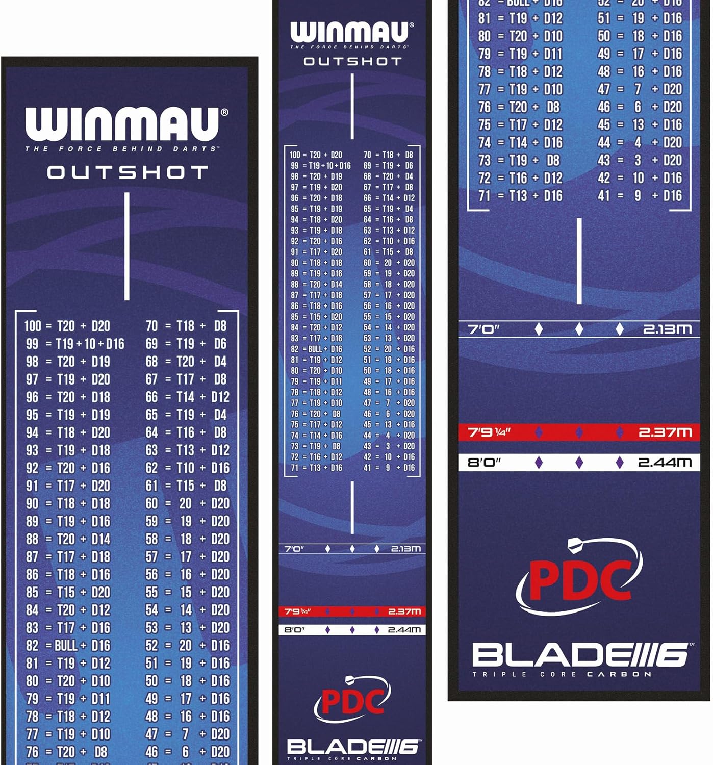 Winmau Darts Mats - with oche Lines and Protection for Your Floor