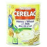 Nestle Cerelac, Honey and Wheat with Milk (From 12 Months), 14.11-Ounce Cans (Pack of 4)