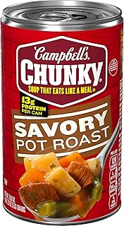 Campbell’s Chunky Soup, Savory Pot Roast Soup, 18.8 oz Can