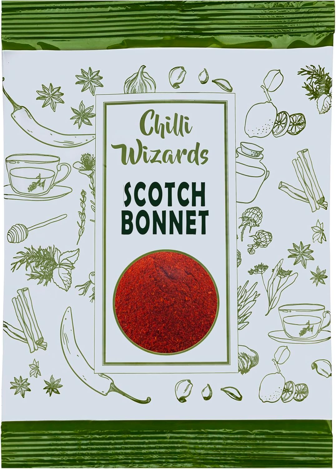 Chilli Powder - Genuine Scotch Bonnet Powder - Chilli Wizards (100g)