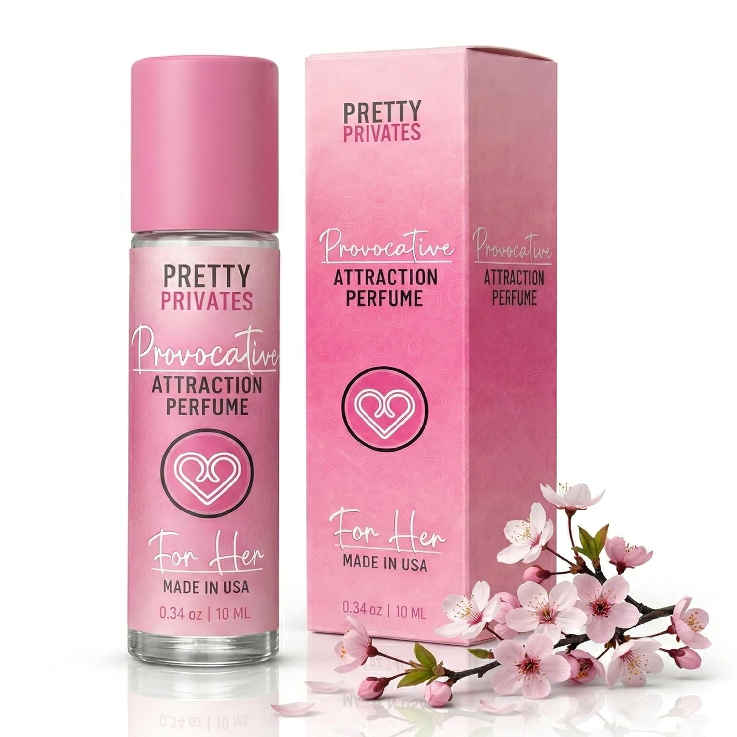 Pretty Privates Pheromone Roll-On Perfume Oil for Women, 10ml