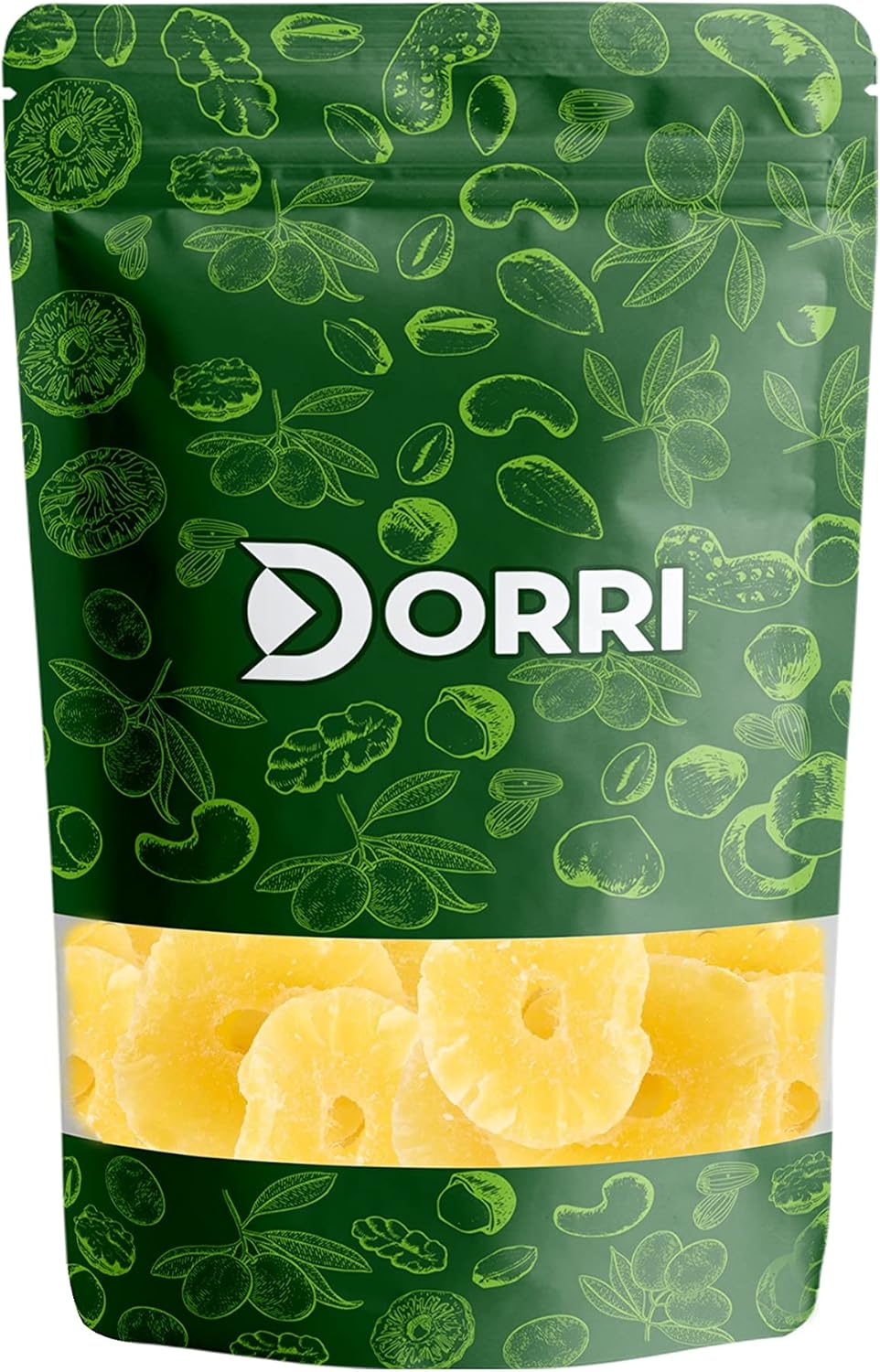 Dorri - Pineapple Rings Crystallised 1kg | Premium Quality, Sweet Pineapple Flavour, Ideal for Baking & Snacking (Available from 150g to 5kg)