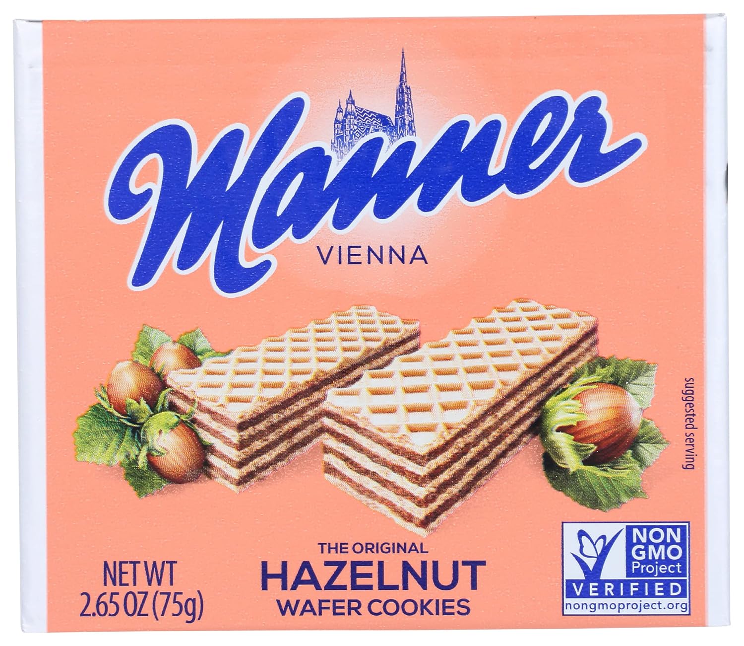 Manner Hazelnut Wafer, Non GMO, 2.65 Ounces (Pack Of 12)