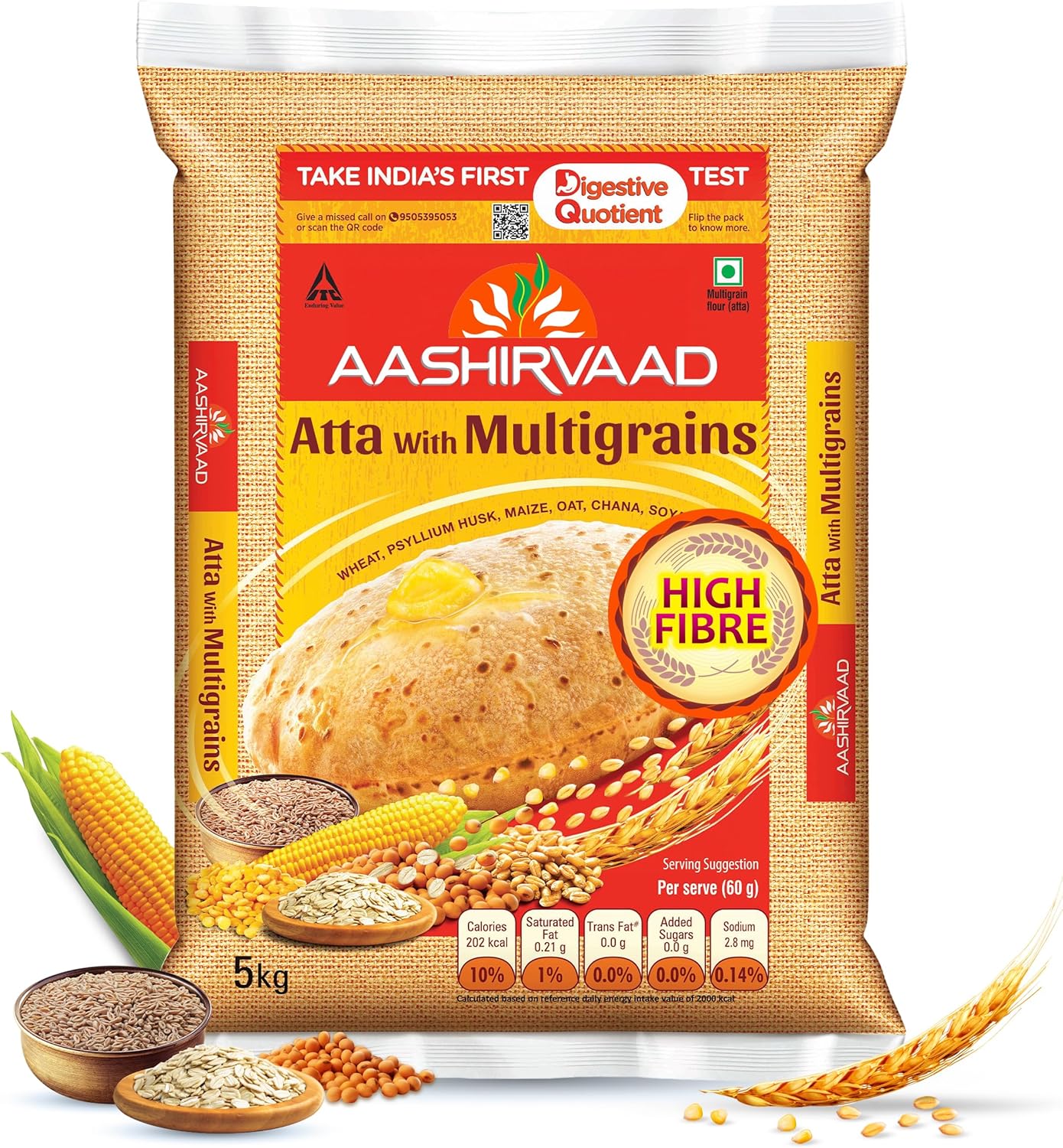 Aashirvaad Atta with Multigrains, 10kg