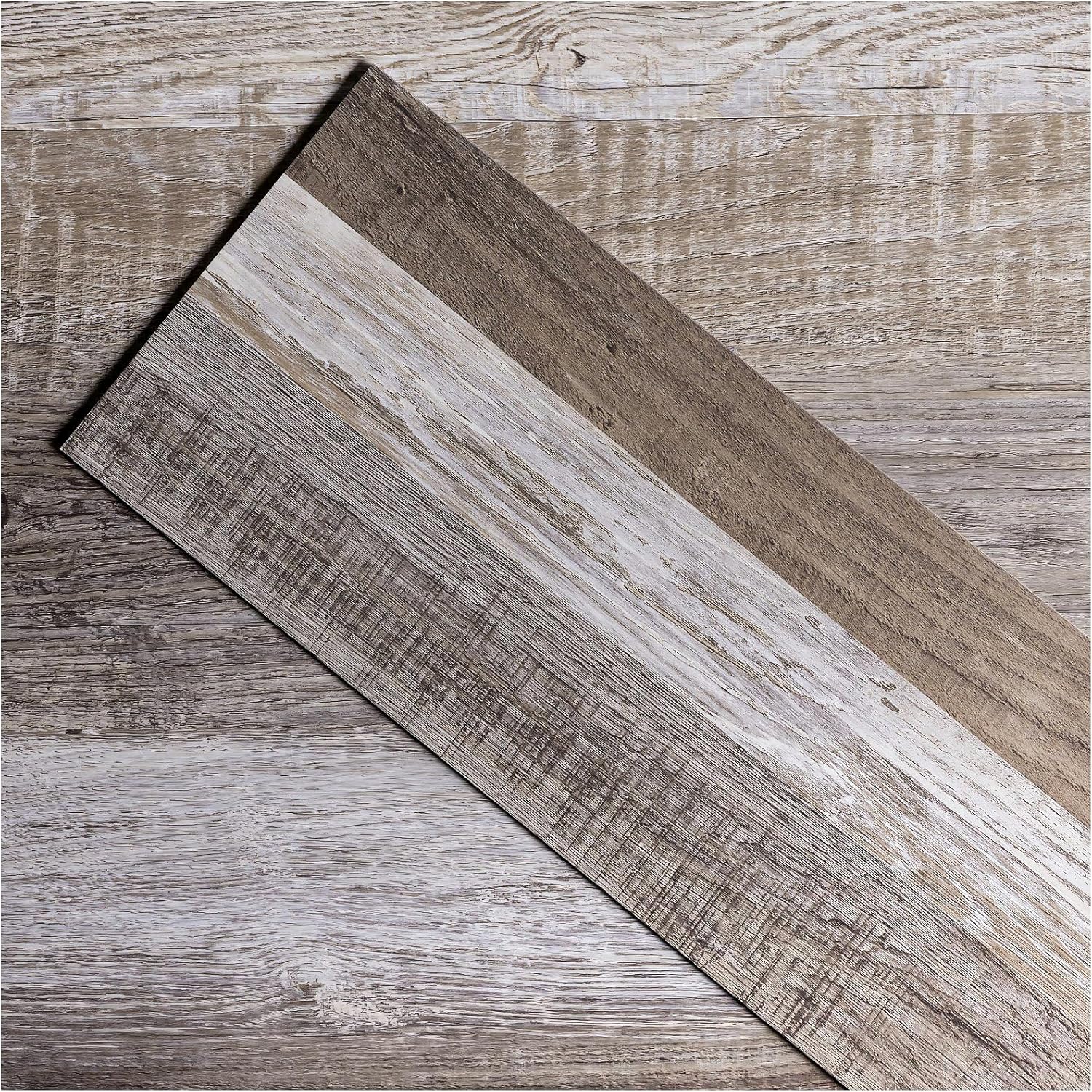 ATOPOSE Vinyl Flooring, Self Adhesive Vinyl Floor Plank for DIY Installation,36 Wood Look Plank 5.02 m²,Oak Block,Waterproof and Scratch-Resistant for Dining Room,Kitchen Indoor Area Residential