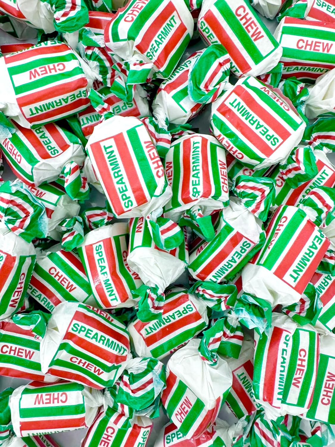 Spearmint Chews Sweets - 500 Gram Bulk Bag - 500g - Assorted Sweet Pick and Mix for Parties, Gifts, and Sharing.