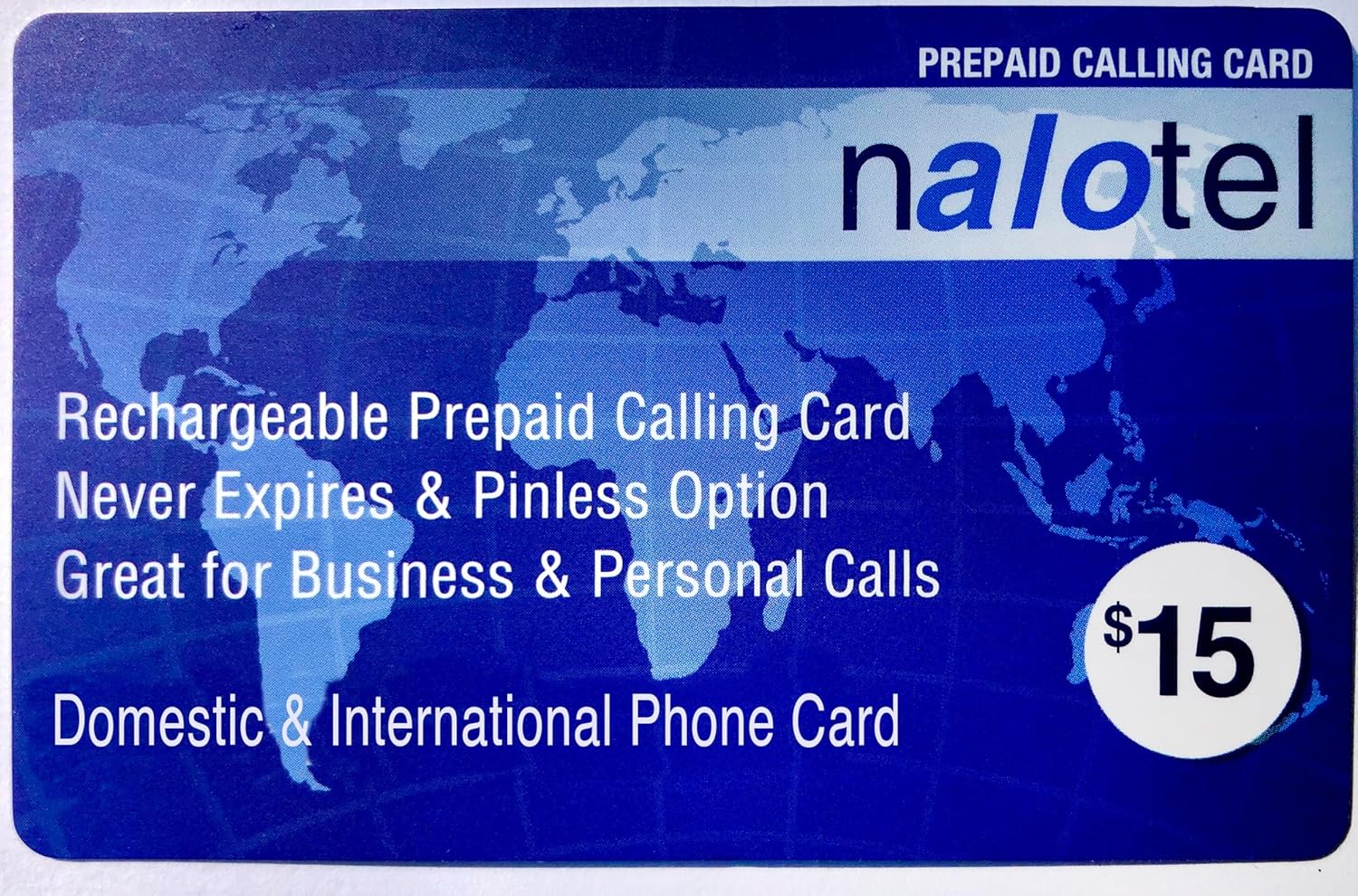 Phone Card for International & Domestic Calls, Prepaid Calling Card for Any Phones & Payphones