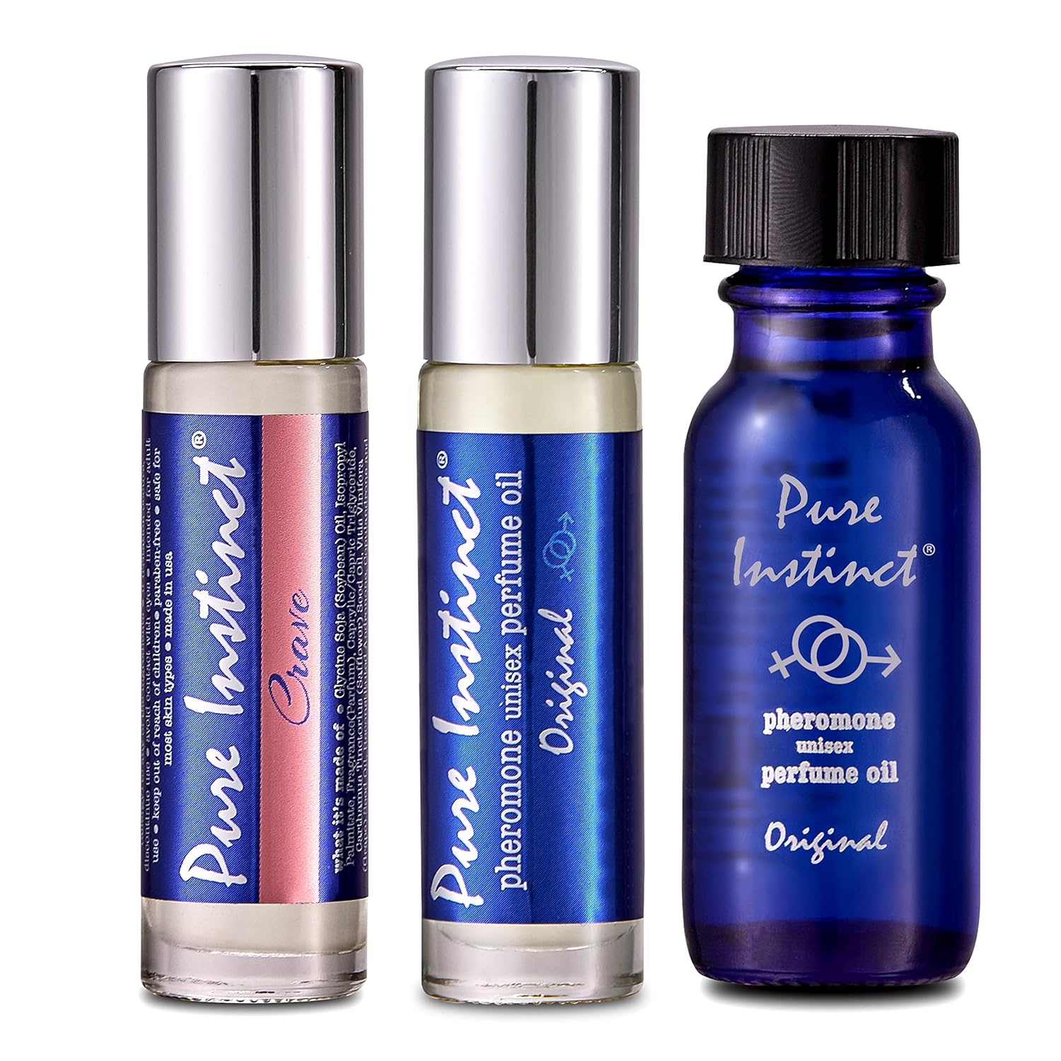 Pure Instinct Bundle - Original Roll-On, Original Blue Bottle Dabber, Crave Roll-On