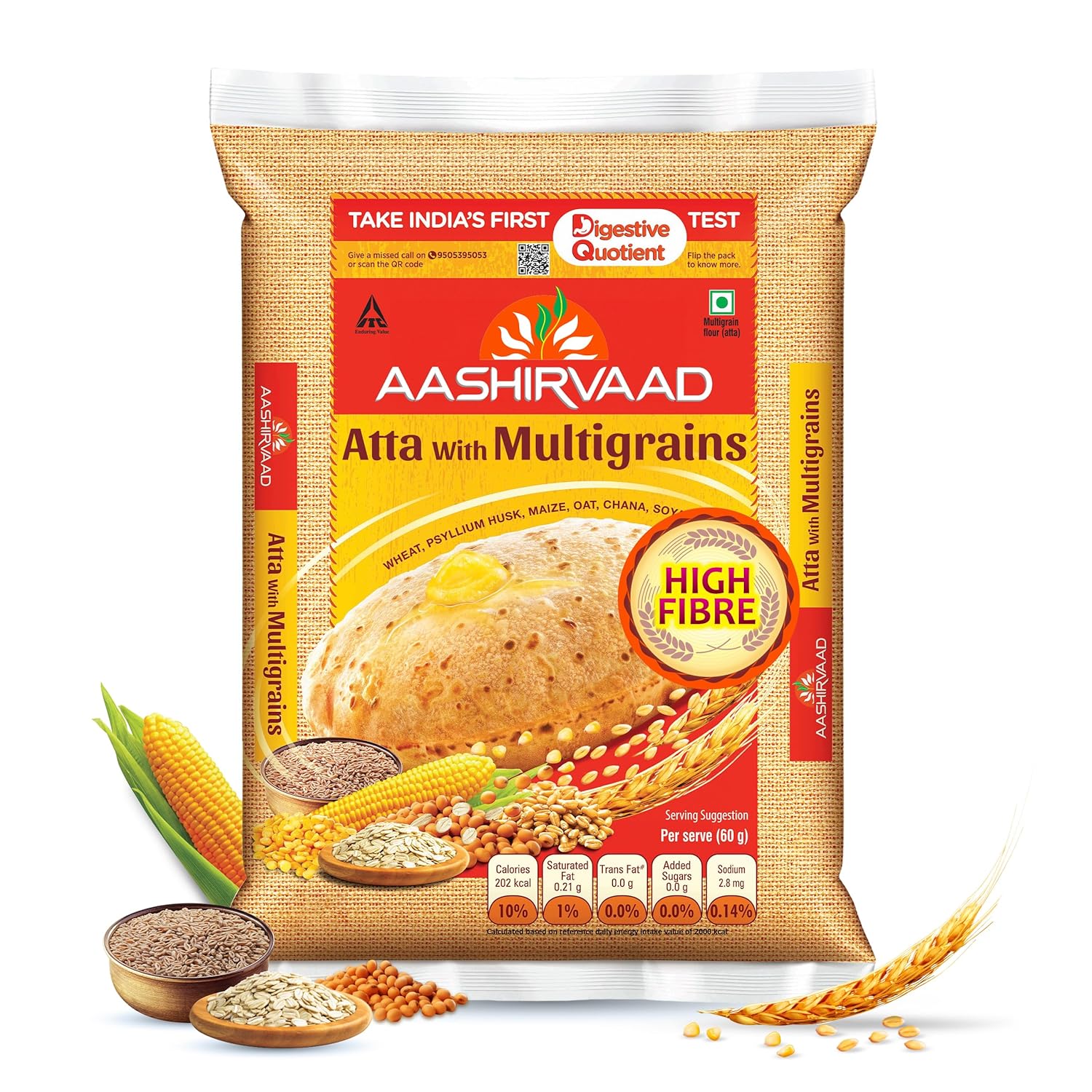 ITC Aashirvaad Atta with Multi Grains 11lb