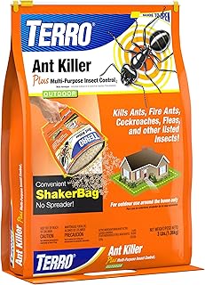 TERRO T901-6 Ant Killer Plus Multi-Purpose Insect Control for Outdoors - Kills Fire Ants, Fleas, Cockroaches, and Other Crawling Insects - 3lb