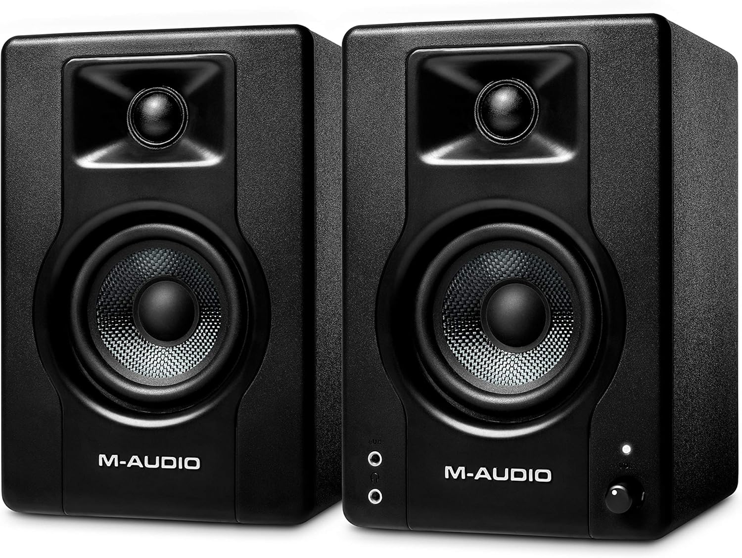 M-Audio BX3 3.5" Studio Monitors, HD PC Speakers for Recording and Multimedia with Music Production Software, 120W, Pair, Black