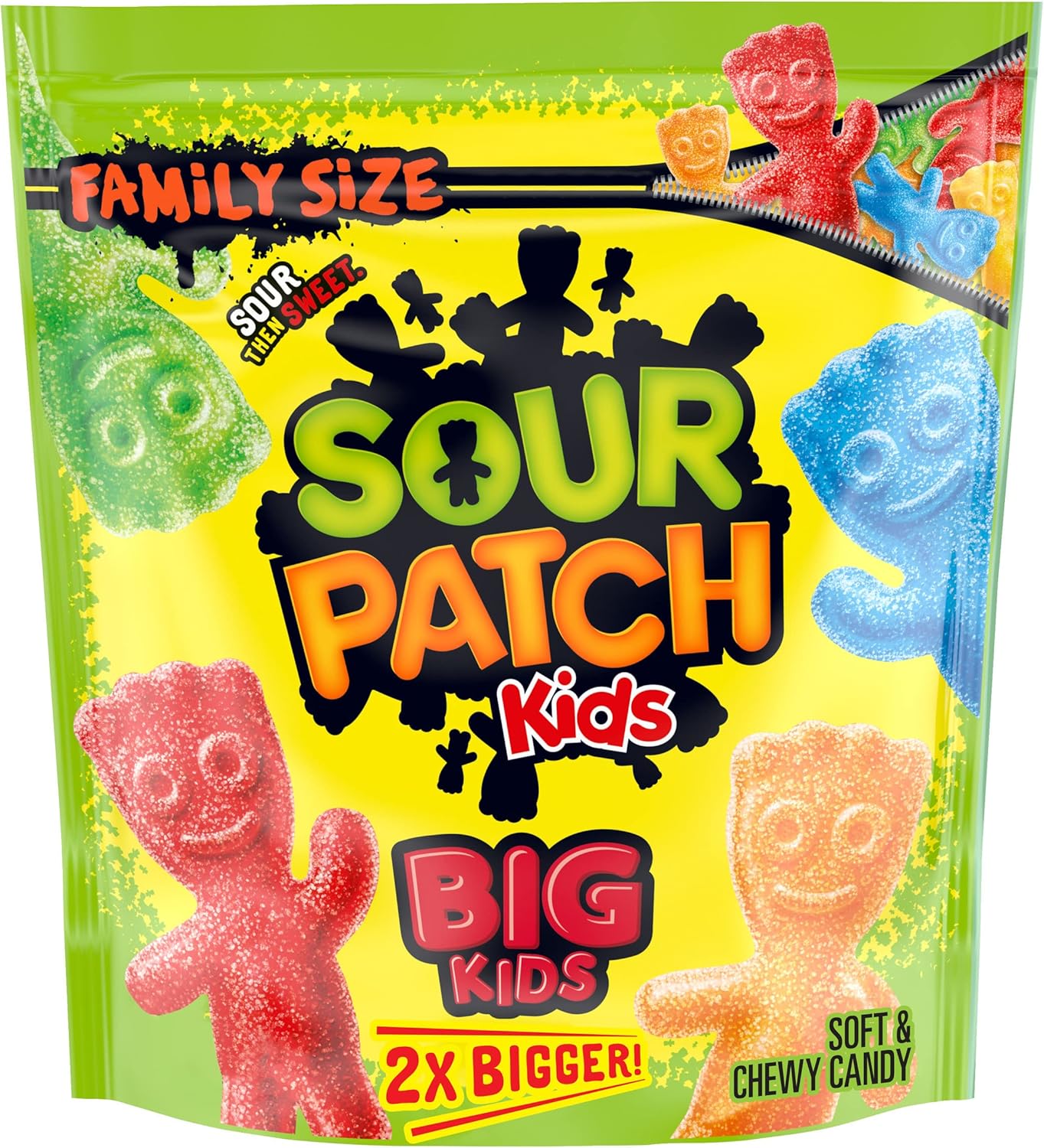 SOUR PATCH KIDS Big Kids Soft & Chewy Candy, Family Size, 1.7 lb