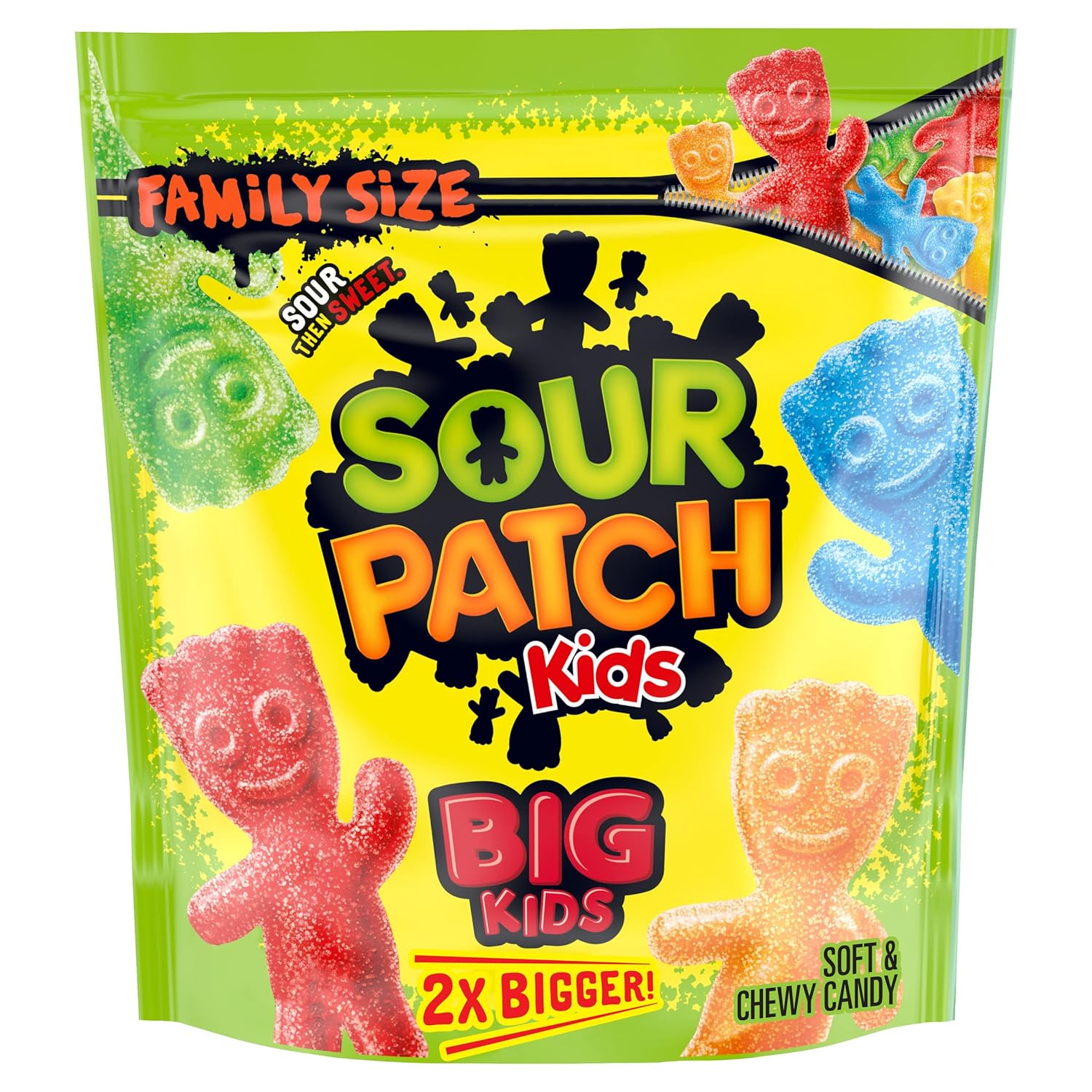 SOUR PATCH KIDS Big Kids Soft & Chewy Candy, Family Size, Bulk Candy, 1.7 lb