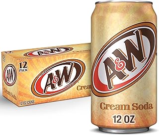 A&W Cream Soda, 12 fl oz cans, 12 pack