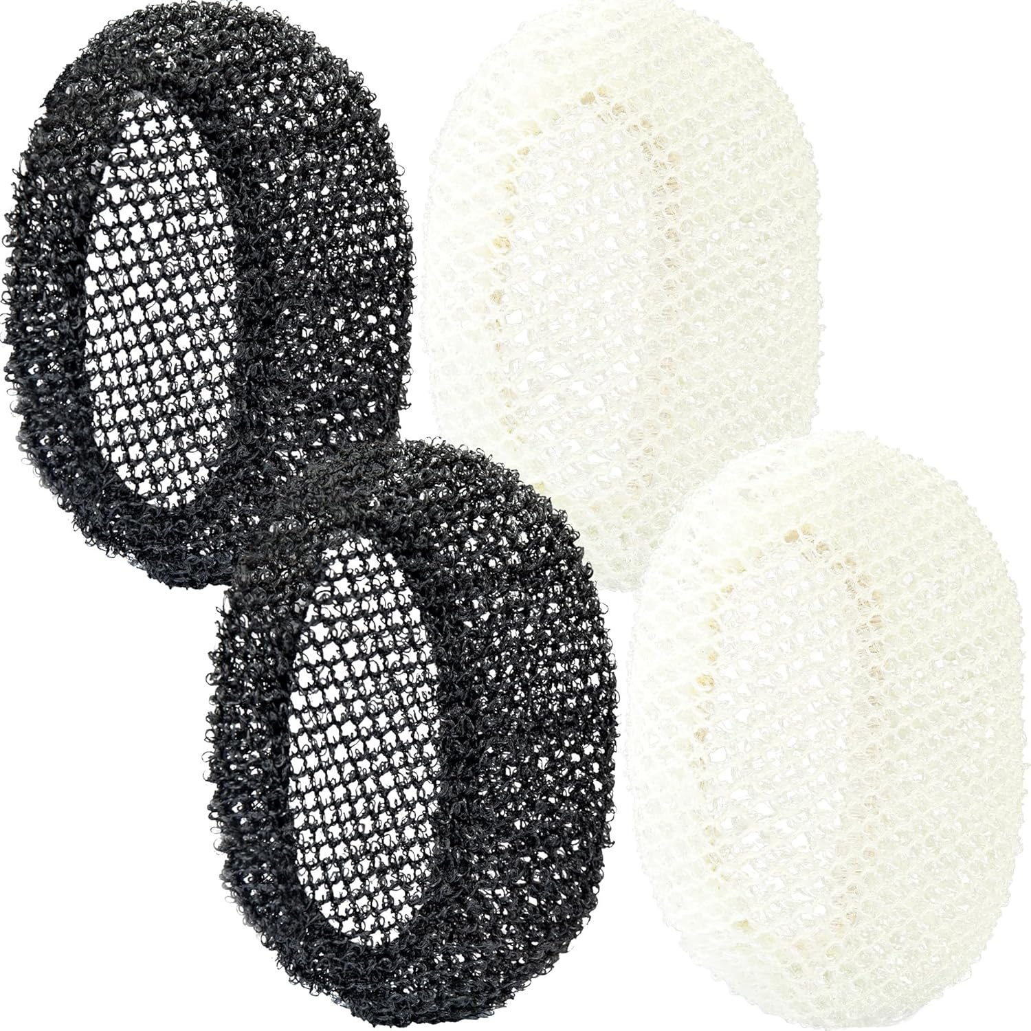 INNERNEED Exfoliating Net Cover Sponge Bath Scrubbing Loofah Rough Washcloth Case 4pcs, Only for INNERNEED Silicone Body Brush （Only Case）