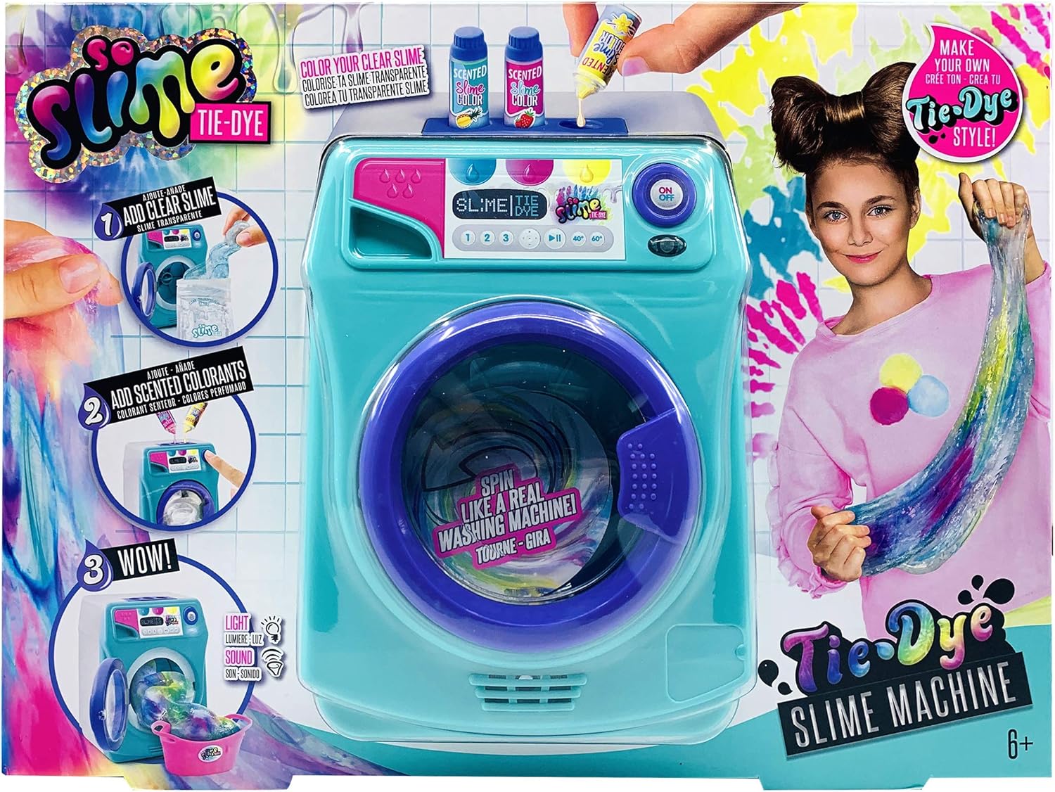Canal Toys So DIY So Slime Premade Tie-Dye Slime Kit Washing Machine Kit