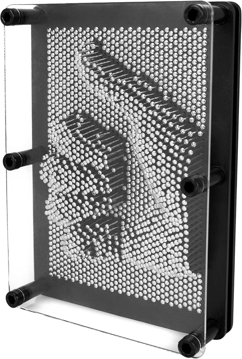 Global Gizmos 50350 Metal Pin Art Impression Toy/Fantastic Stocking Filler or Secret Santa Gift / 3D Fun Desktop Sculpture Gadget/Classic Retro Game / 18cm x 13cm