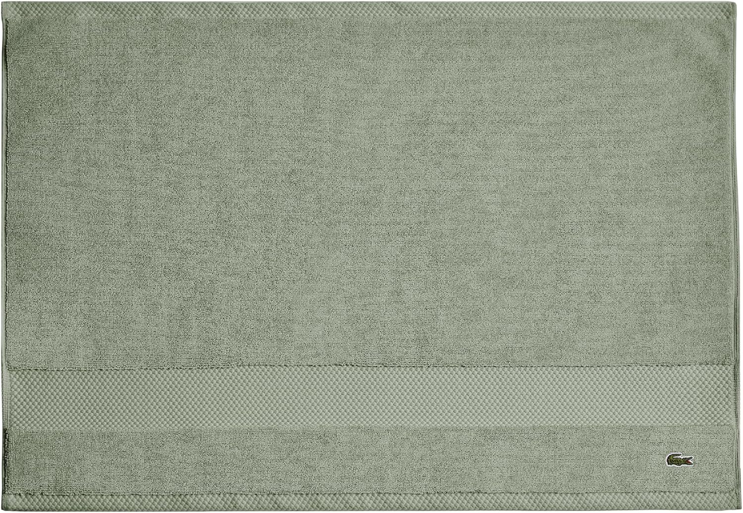 Lacoste Heritage Supima Cotton Tub Mat, Aloe, 21" x 31"