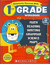 NEW 2018 Edition Scholastic - 1st Grade Workbook with Motivational Stickers