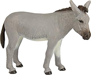 Safari Ltd. Donkey Figurine - Lifelike 4" Farm Animal Figure - Educational Toy for Boys, Girls, and Kids Ages 3+