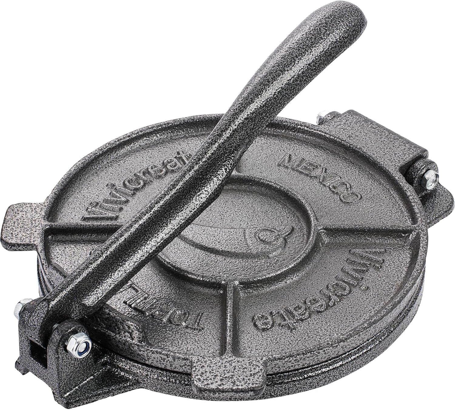 Vivicreate Cast Iron Tortilla Press Dough Flour Tortilla Rotis Quesadilla Maker Prensa para tortillas de hierro fundido
