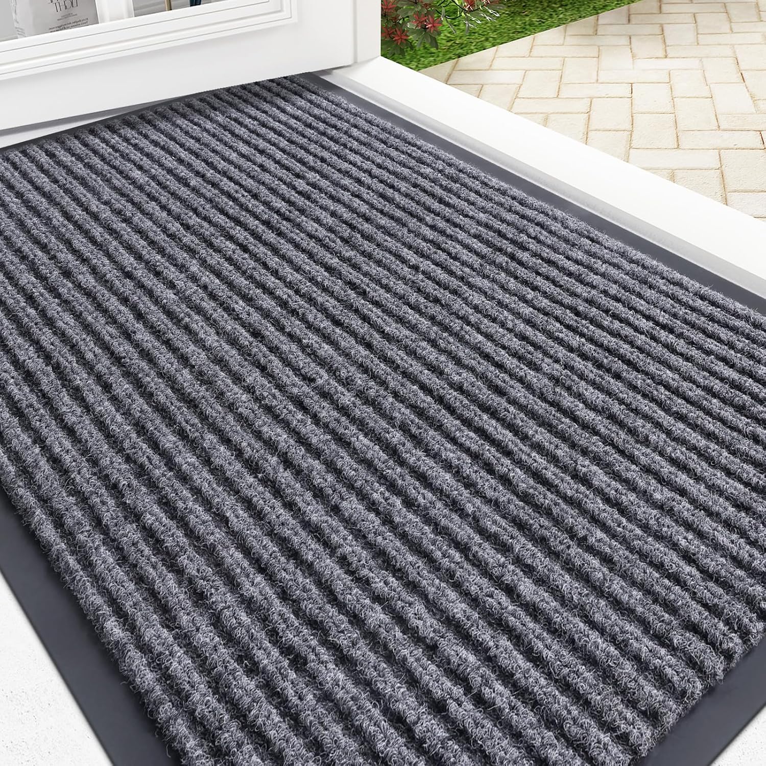 OLANLY Front Door Mat 29.5x17, Waterproof Heavy-Duty Indoor Outdoor Doormat