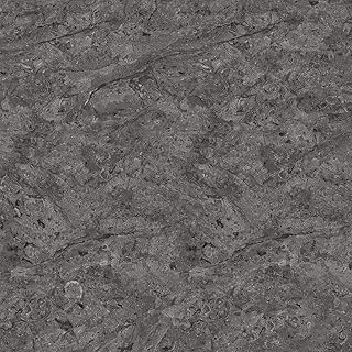 Thick Concrete Wallpaper Peel and Stick Contact Paper - Easy to Build a Faux Concrete Wall - 17.3" X 393" Waterproof Self Adhesive Grey Wall Paper for Bedroom, Bathroom