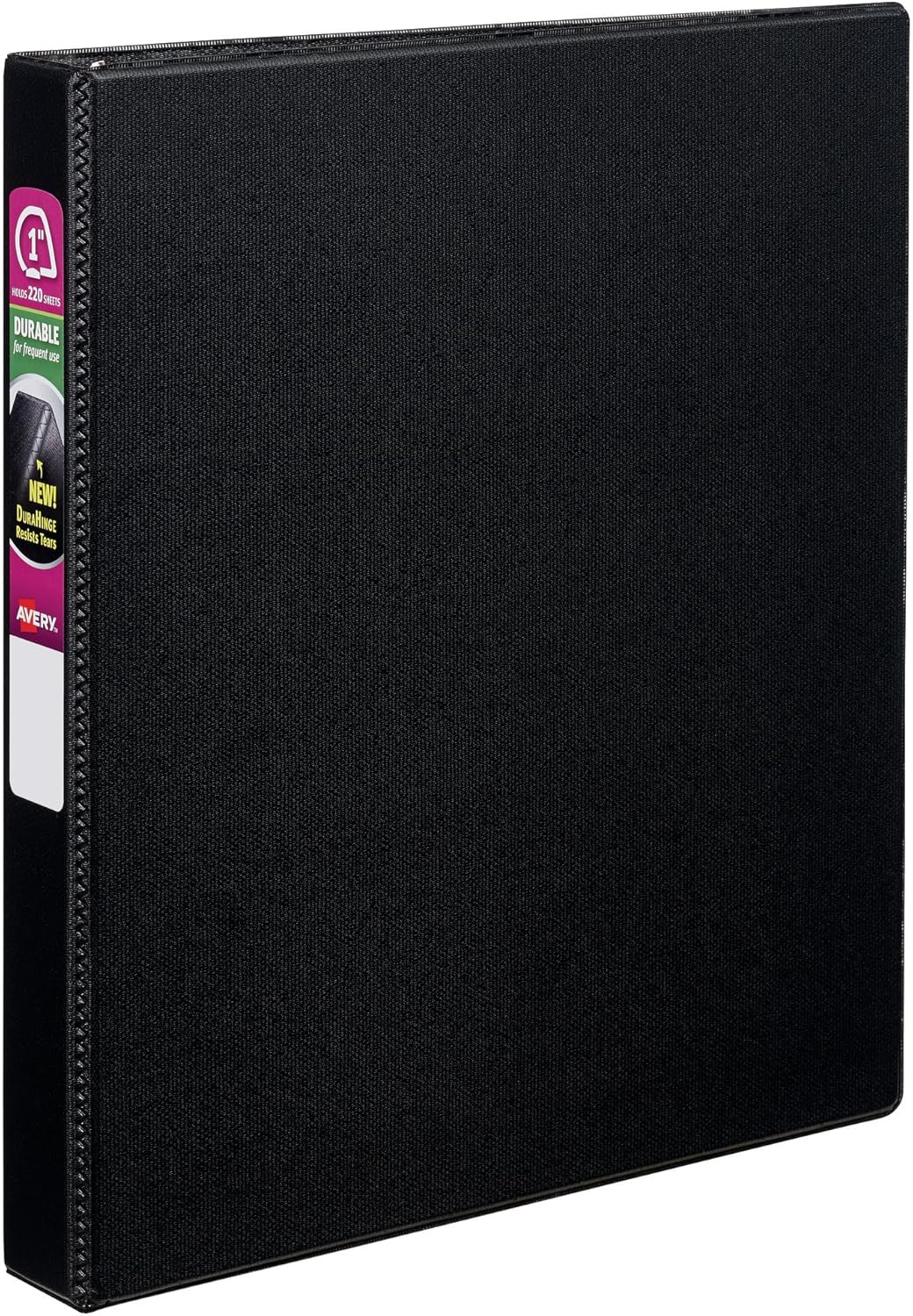 Avery Durable 3 Ring Binder, 1" Slant Rings, 1 Black Binder (27250)