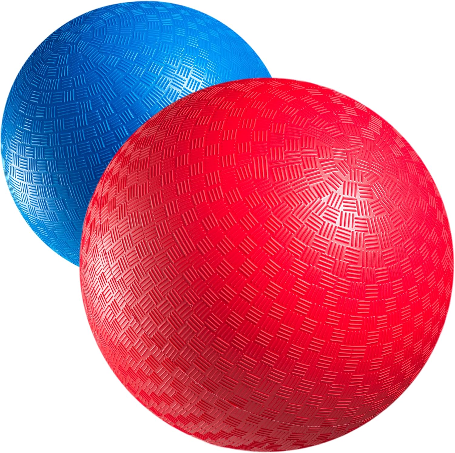 Red & Blue Kickball Set - (9 Inch) with Pump for Toddler Kids & Adults, Indoor & Outdoor Gym Sports Toys, Great for Playground Balls for Kids Dodgeball Balls for Four Square Balls, Handball Ball